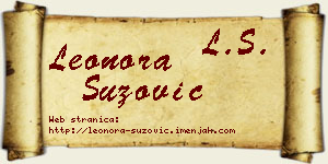 Leonora Suzović vizit kartica